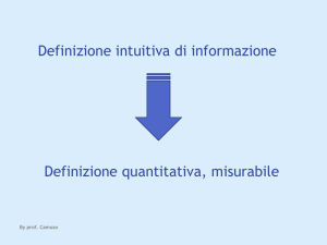 Principi di teoria dell`informazione