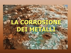 LA CORROSIONE DEI METALLI