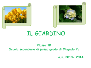il giardino - Istituto Comprensivo Chignolo Po
