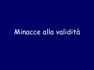 Minacce alla validità