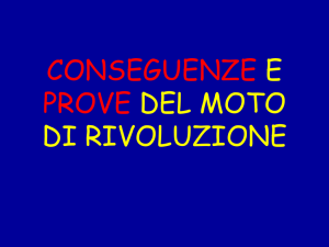 conseguenze e prove del moto di rivoluzione