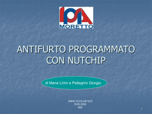 ANTIFURTO PROGRAMMATO CON NUTCHIP