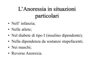 L`Anoressia in situazioni particolari