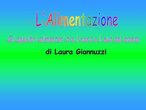 di Laura Giannuzzi L`Alimentazione