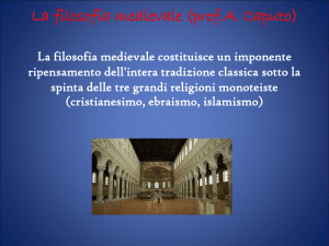 La filosofia medievale La filosofia medievale