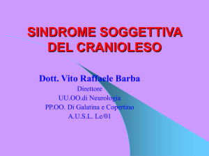 sindrome soggettiva del cranio-leso
