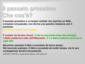 Passato prossimo - IES Antonio Buero Vallejo
