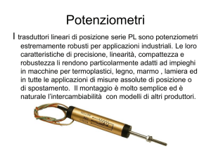 Trasduttori di posizione potenziometro