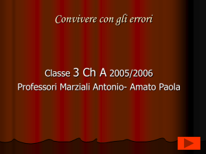 Al fine di evitare di commettere errori nella