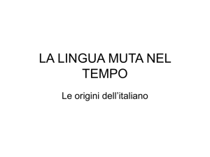 LA LINGUA MUTA NEL TEMPO