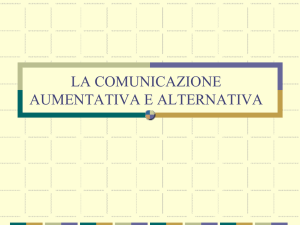 LA COMUNICAZIONE AUMENTATIVA ALTERNATIVA