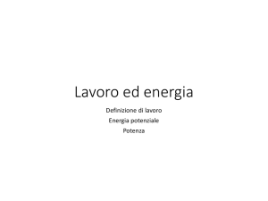 Lavoro - Macroarea di Scienze