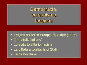 Regimi politici in Europa tra le due guerre