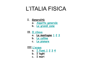 GEOGRAFIA dell`ITALIA