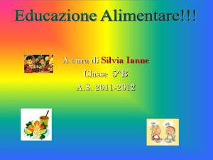 educazzione alimentare