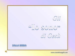 “Io sono” di Gesù - TUTTO L`EVANGELO
