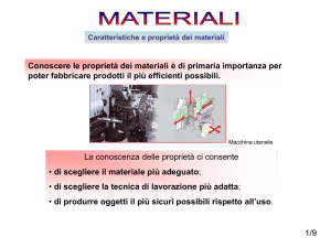 le proprietà dei materiali