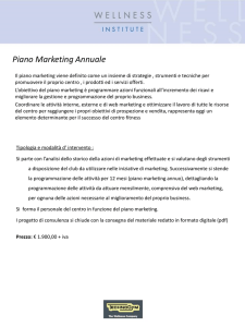 Piano Marketing Annuale