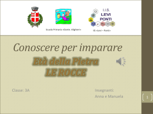 CONOSCERE PER IMPARARE: Età della pietra – Le rocce