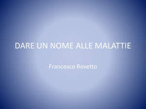 dare un nome alle malattie