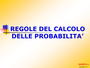 regole del calcolo delle probabilita