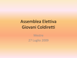 Assemblea Elettiva Giovani Coliretti