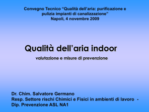 Fasi della valutazione della qualità dell`aria all`interno di un edificio