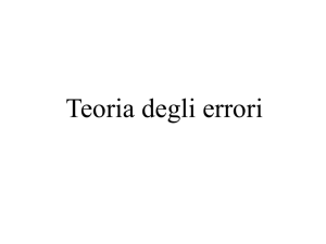 teoria errori