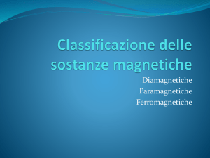 Classificazione delle sostanze magnetiche