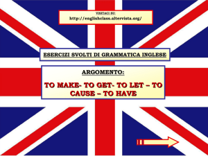 Presentazione di PowerPoint - English Class