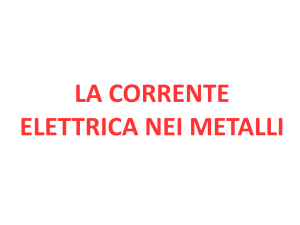 la corrente elettrica nei metalli