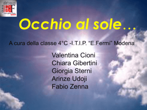 Il sole sulla pelle e sugli occhi