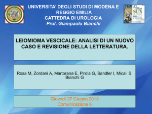 Diapositiva 1 - Società Urologia Nuova