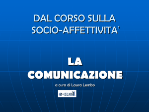 dal corso sulla socio-affettivita