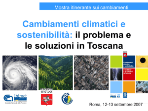 Cambiamenti climatici e sostenibilità: il problema e le