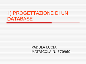progettazione di un data base