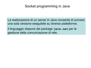 Socket di ascolto richieste TCP in Java