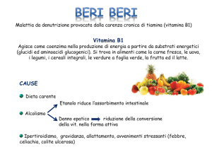 deficit di vitamina B1