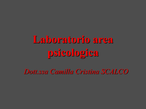 Presentazione di PowerPoint - Dott.ssa Camilla Cristina Scalco