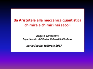 da Aristotele alla meccanica quantistica chimica e chimici nei secoli
