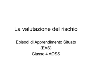 La valutazione del rischio