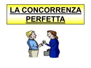 LA CONCORRENZA PERFETTAPowerPoint