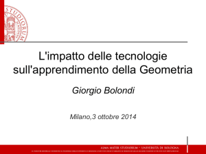 L`impatto delle tecnologie sull`apprendimento della geometria
