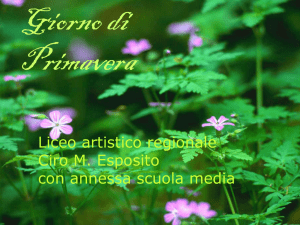 il giorno di primavera - Liceo Artistico Santo Stefano di Camastra