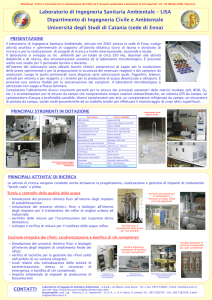 Laboratorio di Ingegneria Sanitaria Ambientale - CSISA