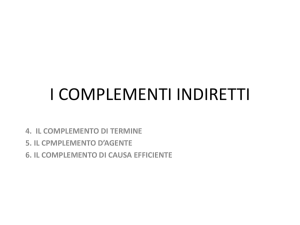 i complementi indiretti