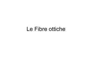 Le Fibre ottiche