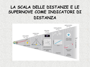 la scala delle distanze e le supernove come indicatori di distanza