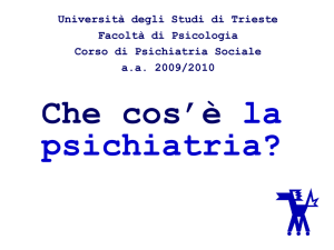 Che cos`è la psichiatria? - deistituzionalizzazione