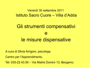 L`intervento della dottoressa Arrigoni (30 settembre 2011)